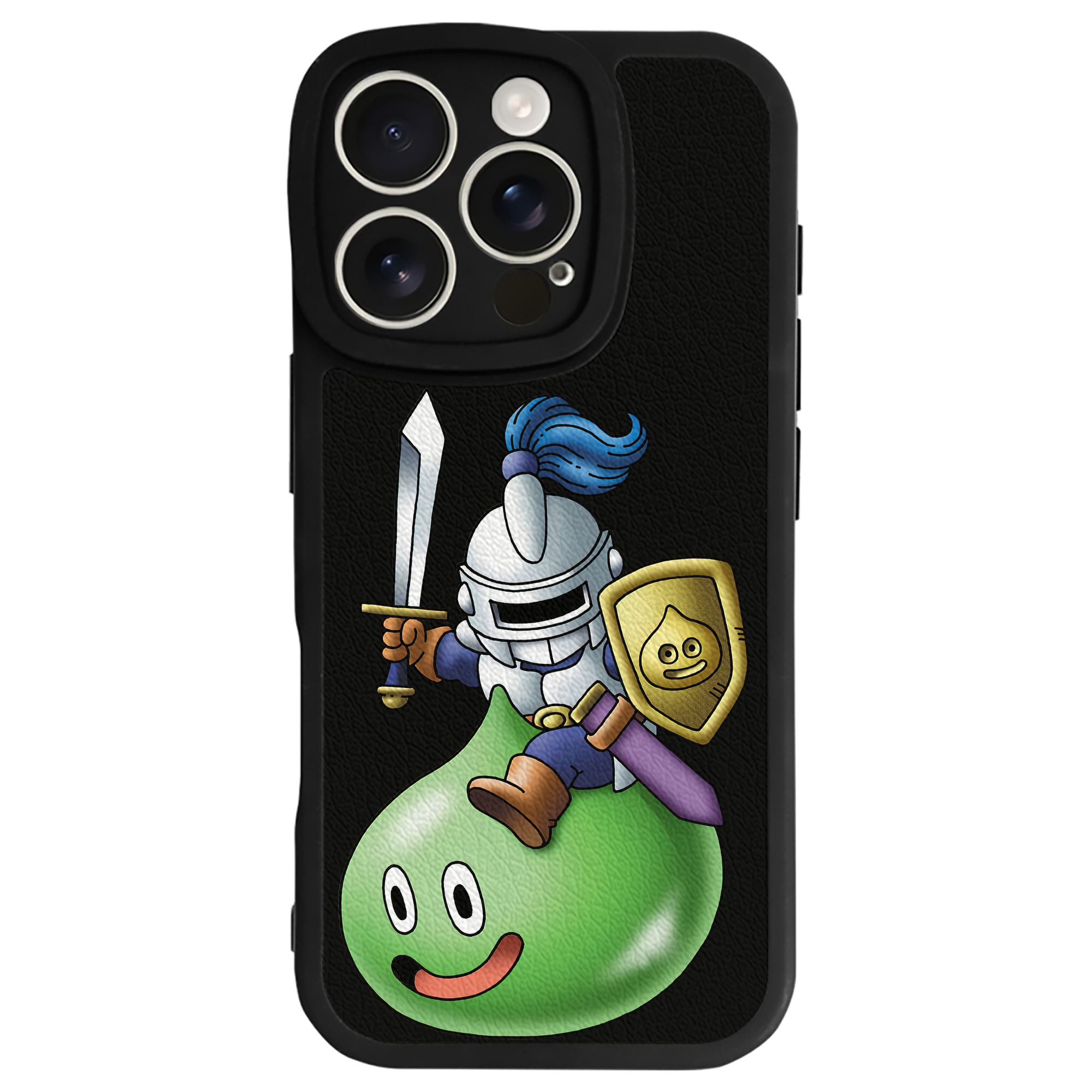 （画像用） ドラゴンクエスト Doragon Kuesuto Dragon Quest 【iPhone 16シリーズ対応】シリコンスマホケース（レザー調） 材質：シリコン